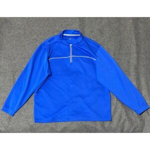 Pebble Beach Mens XXL Pullover Blue Performance Quarter Zip